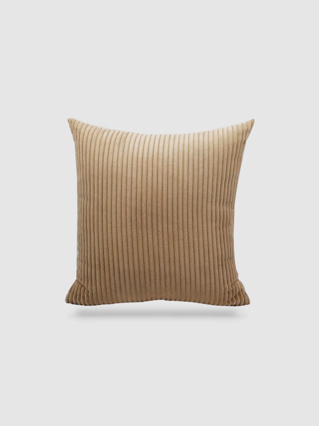 housse de coussin en Velours côtelé 70x70 - Camel