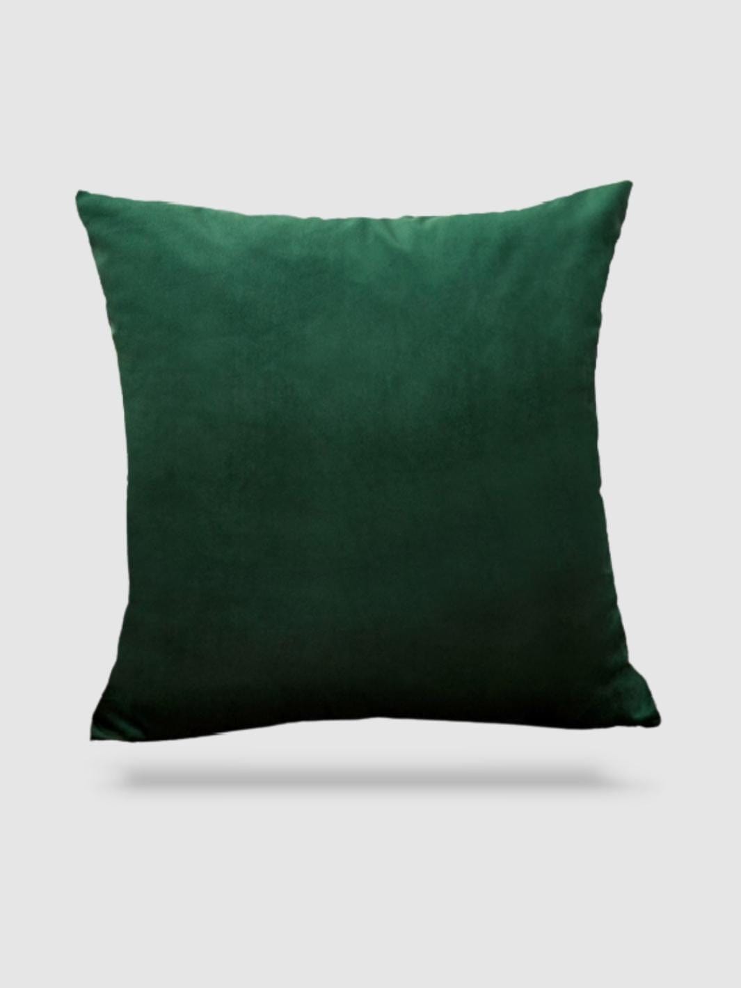 housse de coussin velours 30x50 - Vert foncé