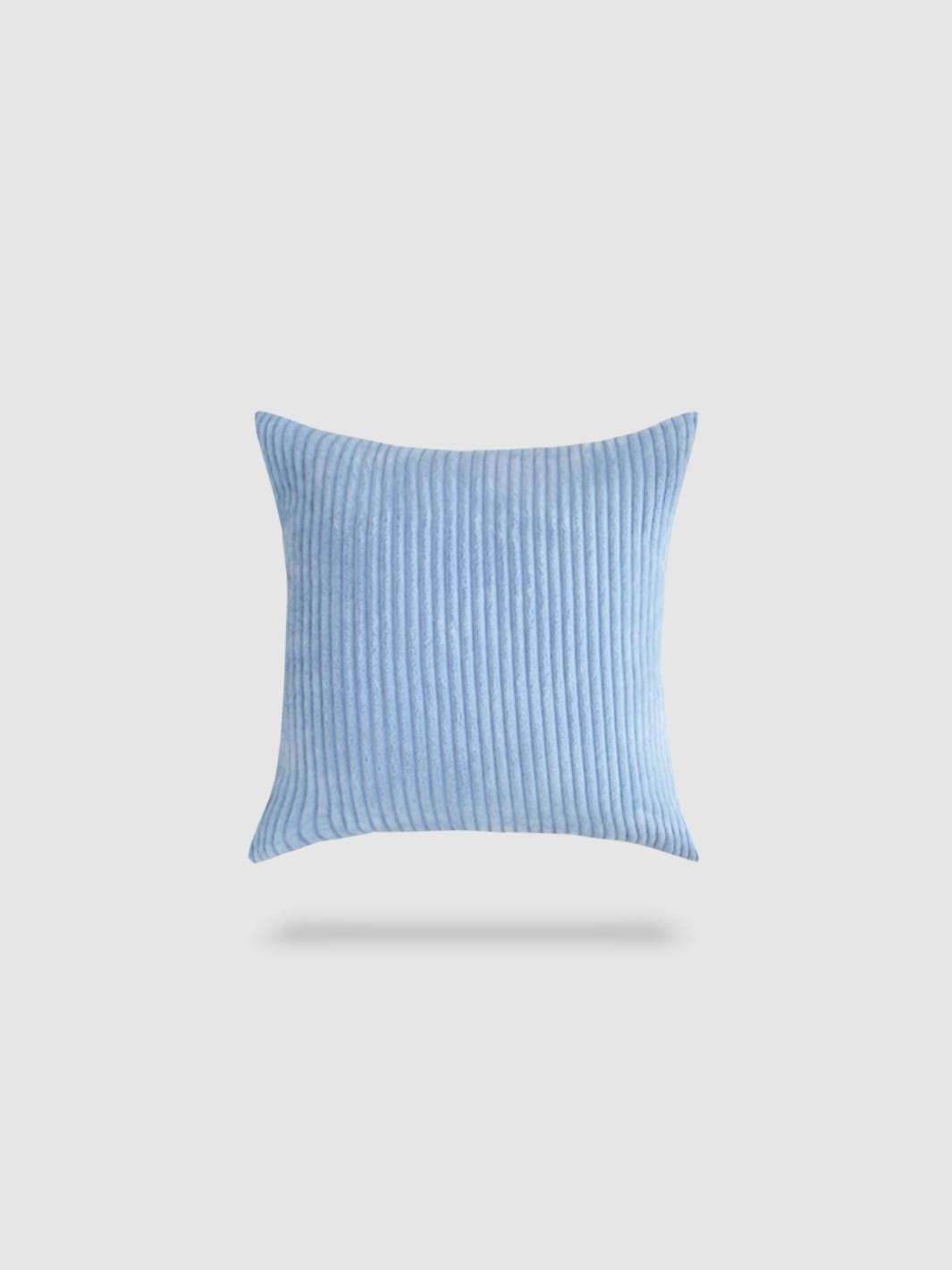 housse de coussin en velours côtelé 40x40 - Bleu clair