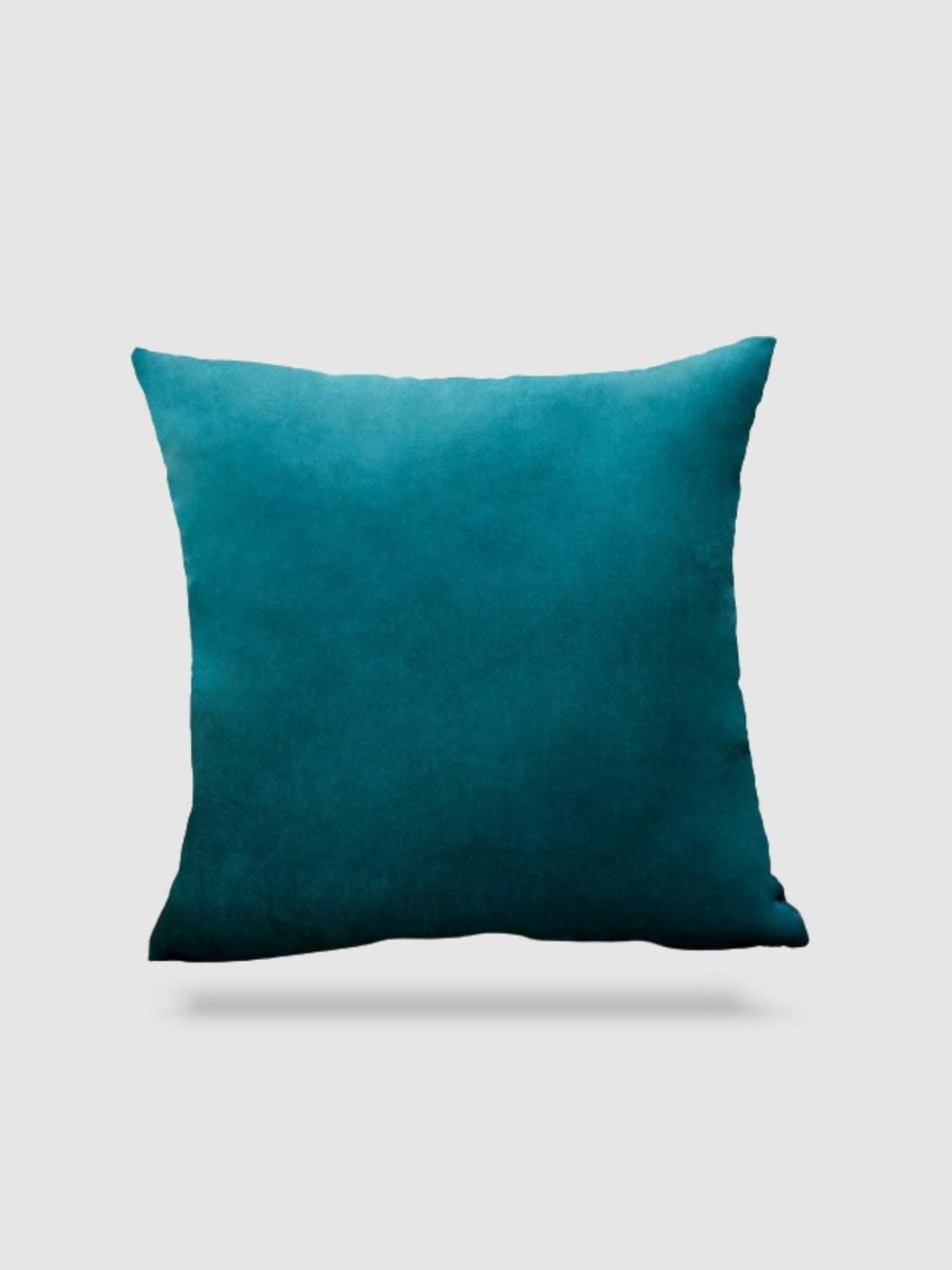 housse de coussin velours 40x40 - Turquoise