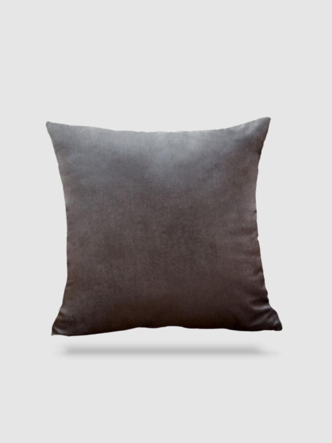 housse de coussin velours 45x45 - Gris foncé