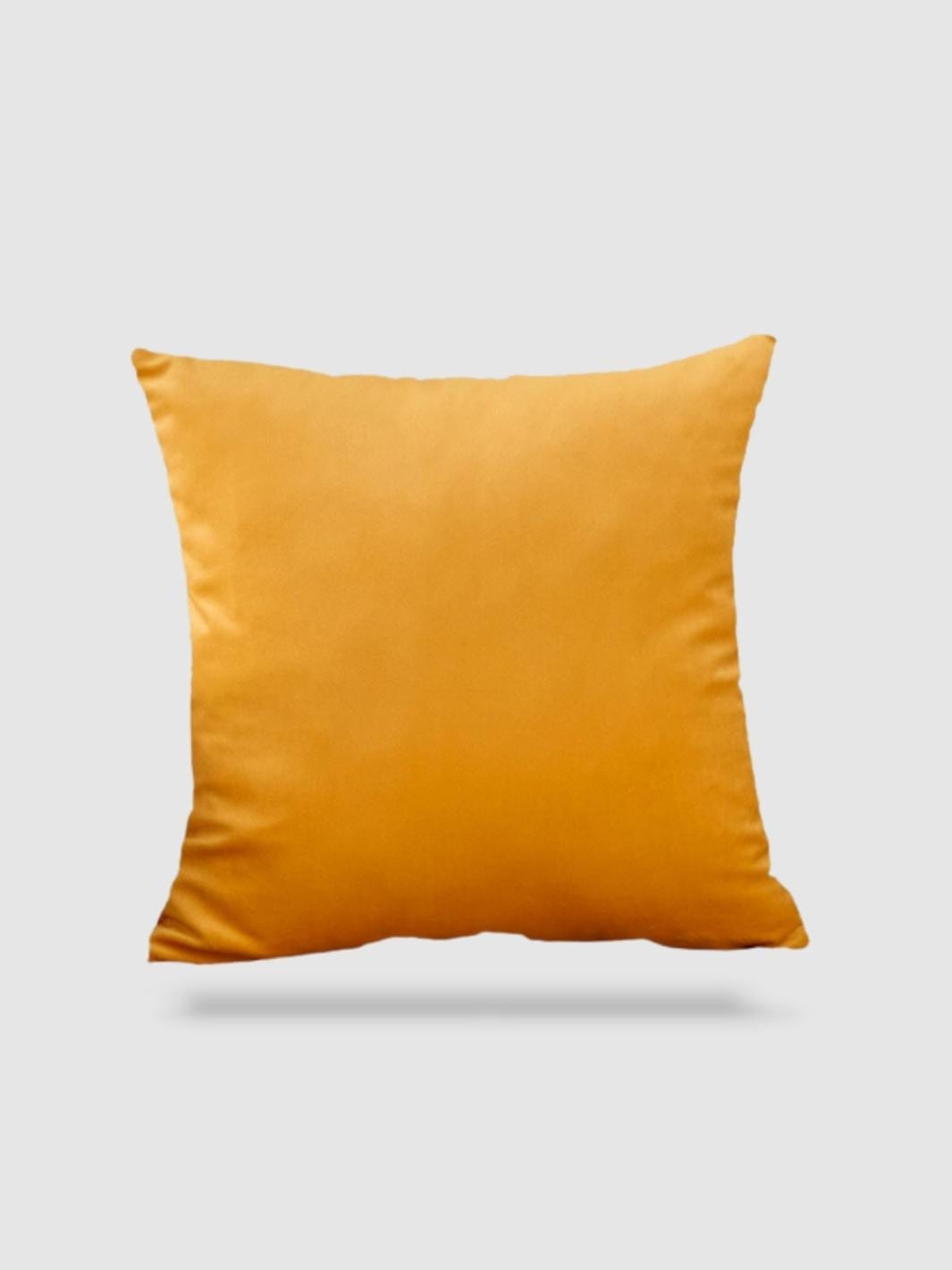 housse de coussin velours 45x45 - Orange
