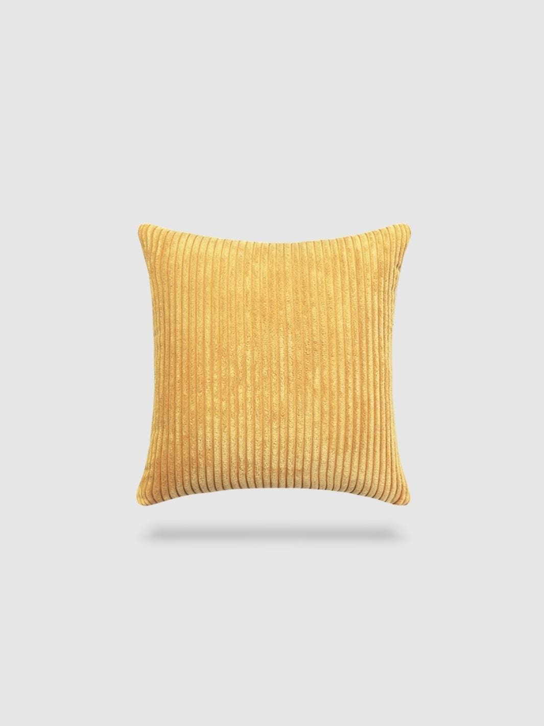 housse de coussin en velours côtelé 45x45 - Orange