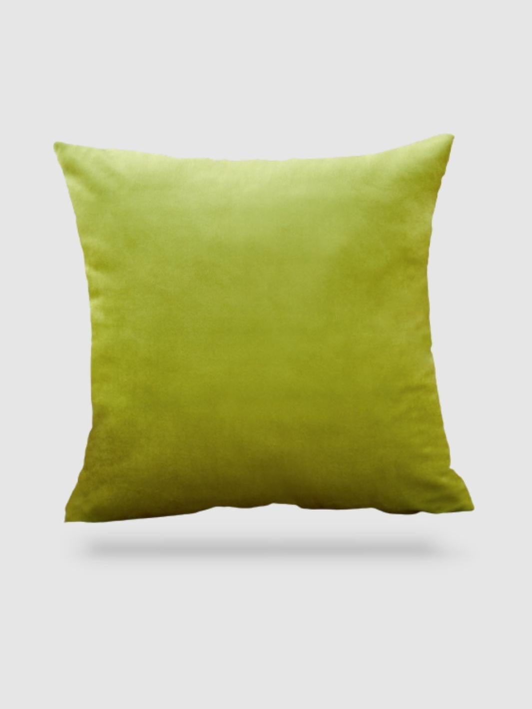 housse de coussin velours 45x45 - Vert pomme