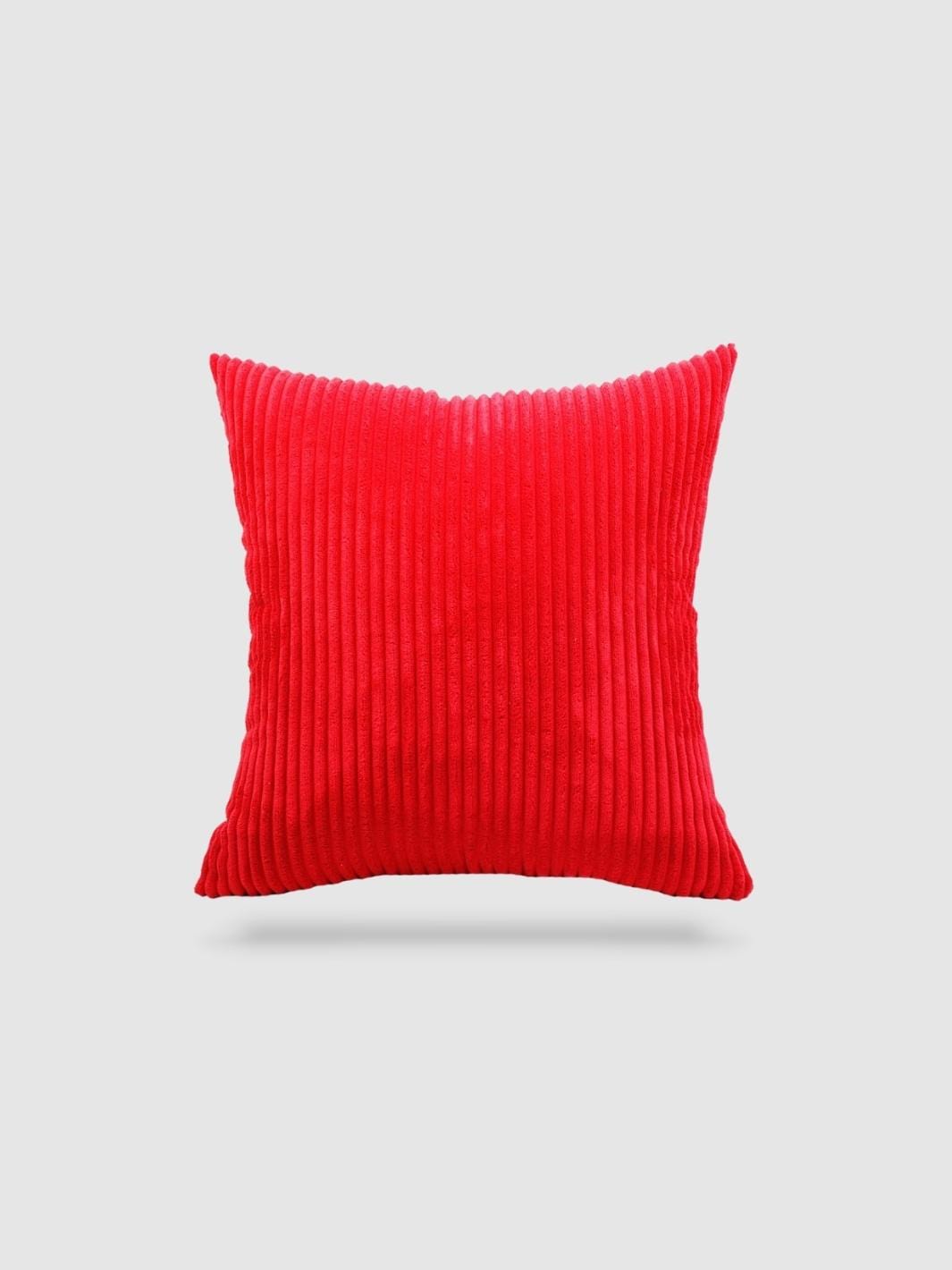 housse de coussin en Velours côtelé 60x60 - Rouge
