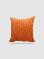 housse de coussin en Velours côtelé 60x60 - Rouille