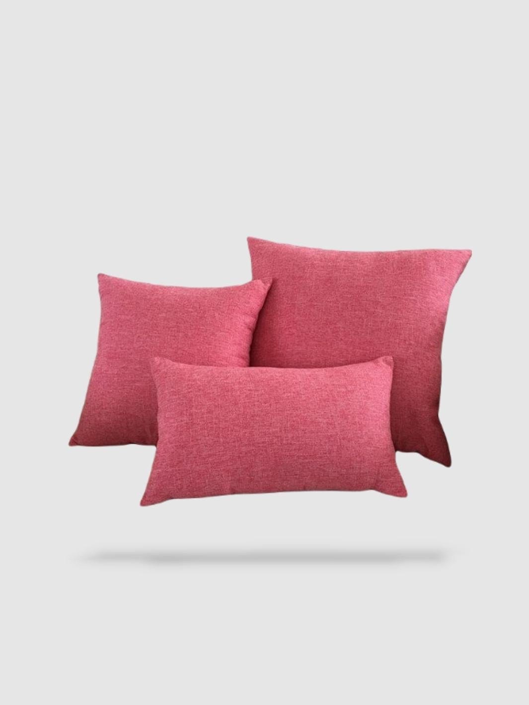 housse de coussin décoratif 55x55 - Rose