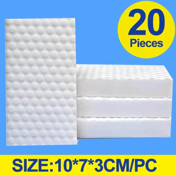 Lot de 20/40/100 Éponges Magiques Écologiques pour Cuisine et Nettoyage yshmc-dh-20pc