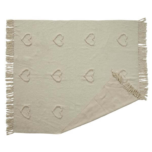 Couvre-lit motif cœurs Love par Brunelli