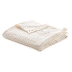 Couvre lit mousseline ivoire Miguel - Brunelli
