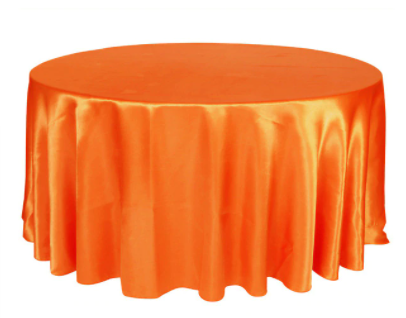 Nappe ronde orange éclatant