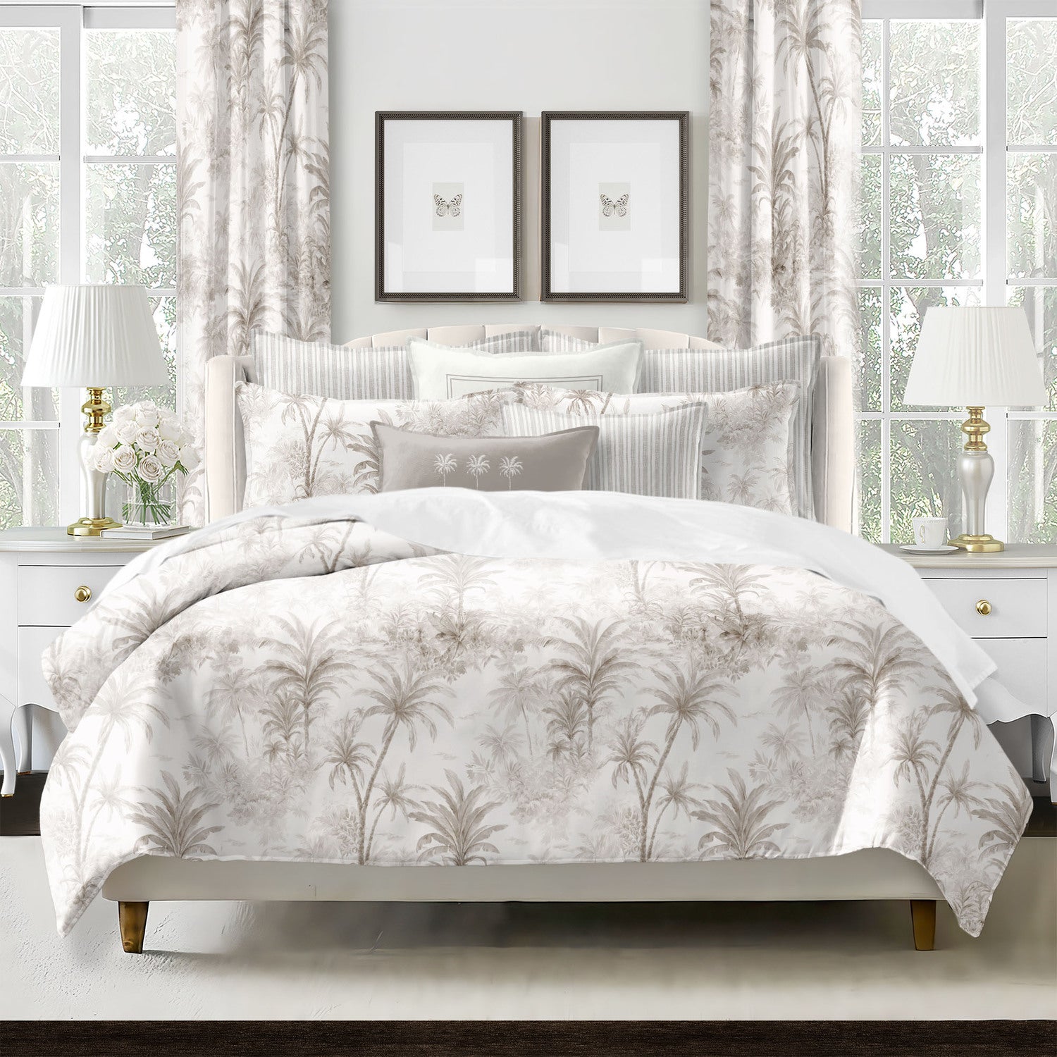 Couvre lit Palmora champignon - Colcha Linens - Canadien