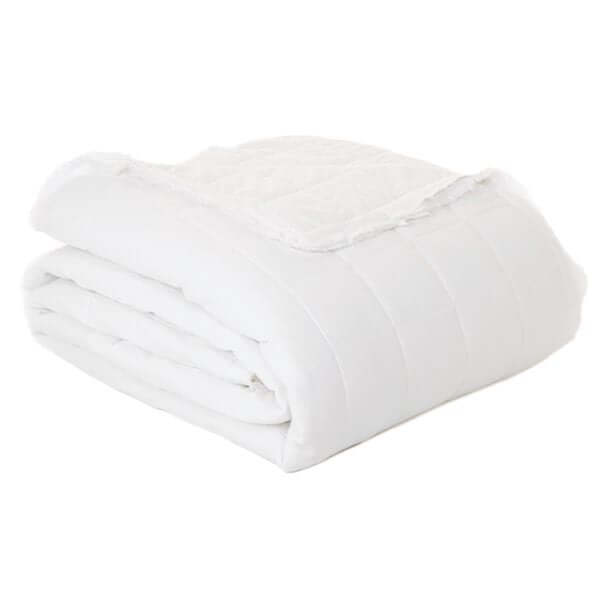 Couvre-lit en lin blanc piqué POKE par Brunelli – Image 5