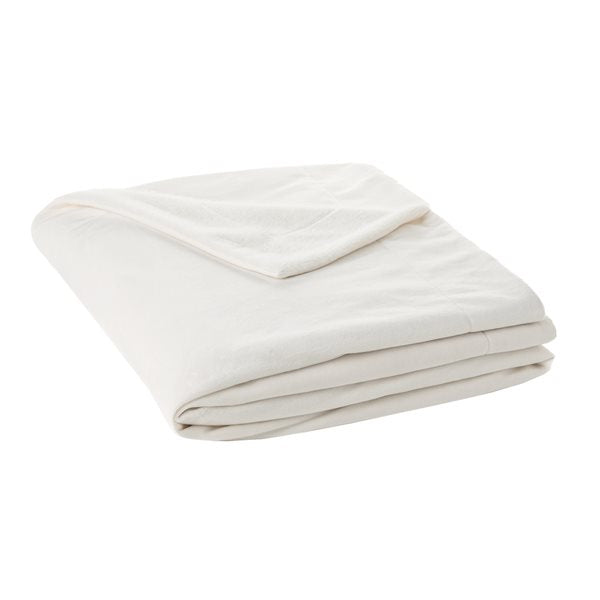 Couvre lit fausse fourrure POLUX gris crème - Brunelli