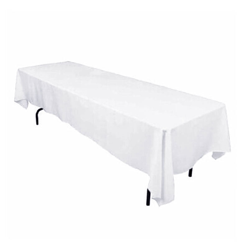 Nappe rectangulaire blanche pour mariage