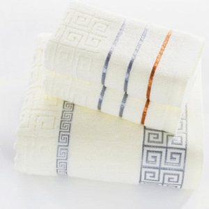 serviette de bain en coton voyage blanche