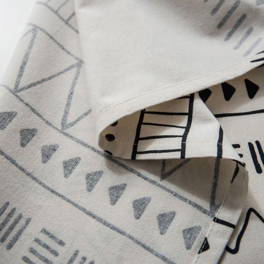 Nappe rectangulaire enduite inspiration basque – Image 4