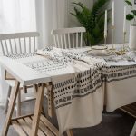 Nappe rectangulaire enduite inspiration basque