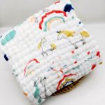 serviette de bain mousseline pour bébé cheval
