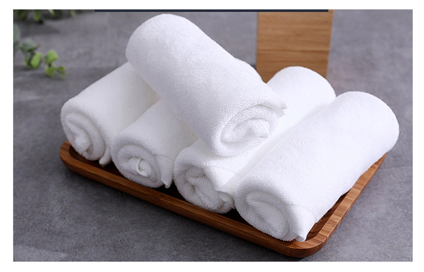 Linge de bain serviette coton blanc – Image 5
