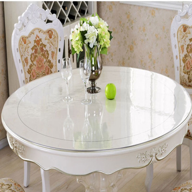Nappe ronde transparente 120 cm – Image 2