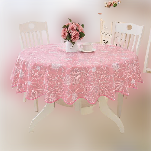 Nappe ronde enduite d'un diamètre de 150cm