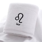serviette de bain coton du lion blanc