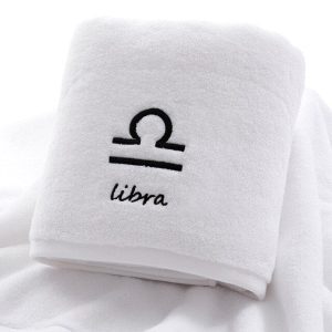 serviette de bain coton de la balance blanc
