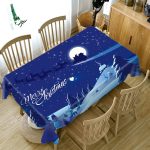 Nappe rectangulaire Noël en tissu économique