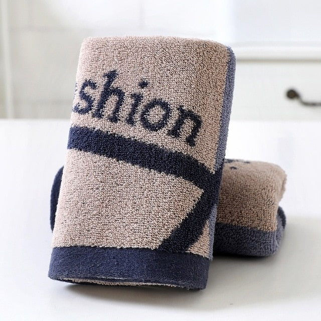 serviette de bain sport en coton brun