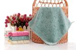 serviette de bain bébé courte bleu