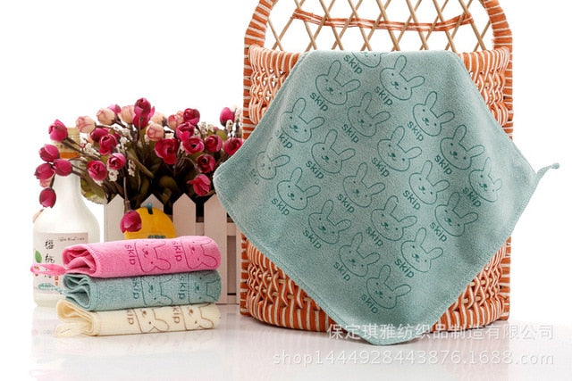 serviette de bain bébé courte bleu