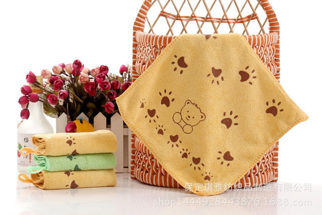 serviette de bain bébé courte orange