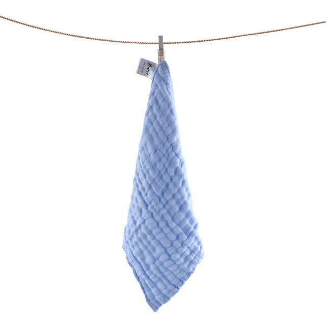 serviette de bain bébé mousse bleu