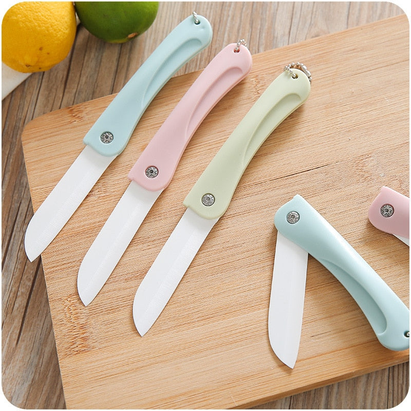 Vaisselle couteau céramique pliable pour camping et randonnée – Image 2