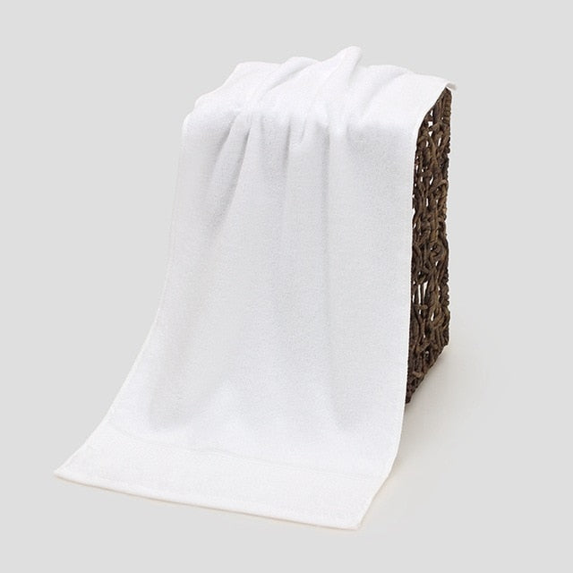 serviette de bain courte en coton blanche