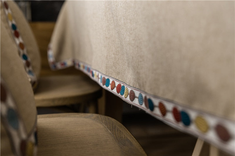 Nappe rectangulaire basque enduite – Image 3