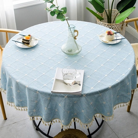 Nappe ronde en lin