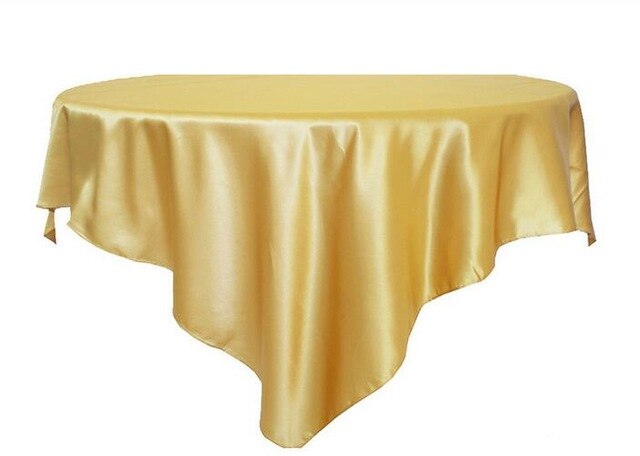 Nappe ronde pour mariage dorée