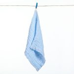 serviette de bain bébé de toilettes bleu