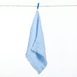 serviette de bain bébé de toilettes bleu