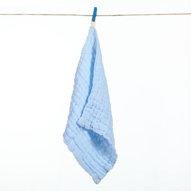 serviette de bain bébé de toilettes bleu
