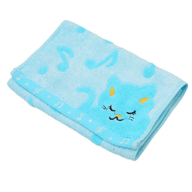 serviette de bain bébé mélodie bleu