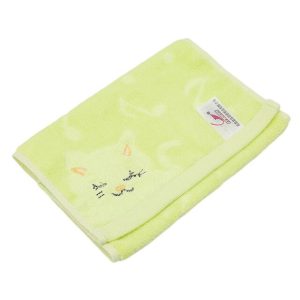 serviette de bain bébé mélodie verte