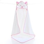 serviette de bain bébé douce blanche