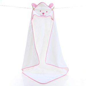serviette de bain bébé douce blanche