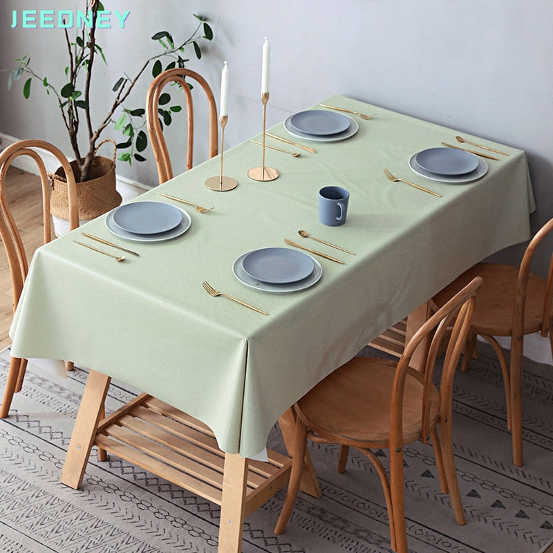 Nappe rectangulaire anti-tache verte