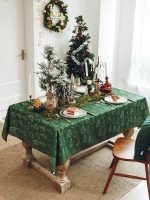 Nappe rectangulaire verte sapin