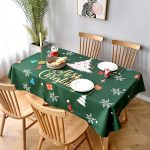 Nappe rectangulaire verte pour Noël