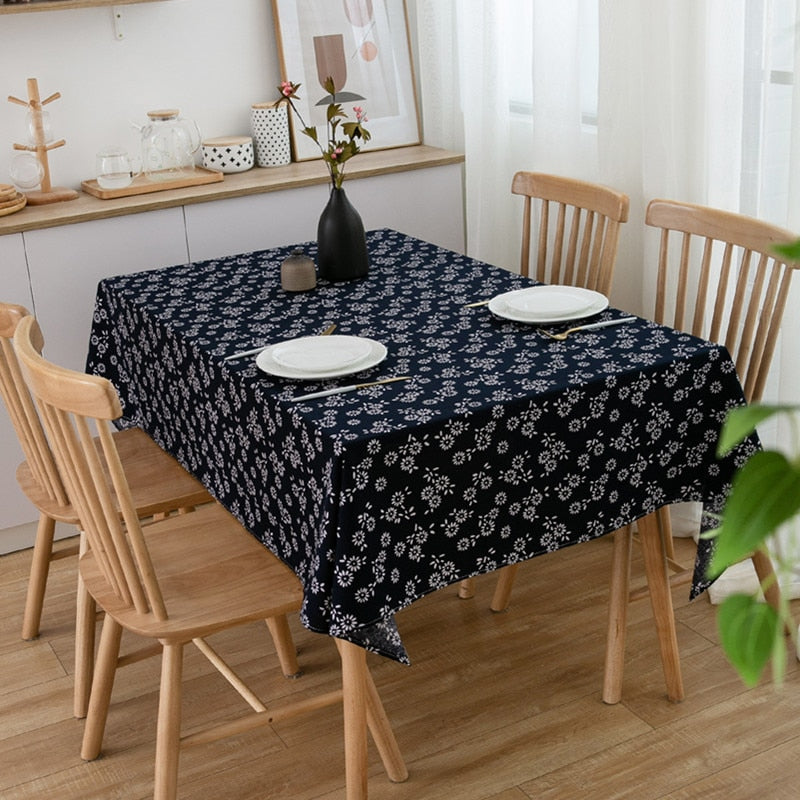 Nappe rectangulaire bleu nuit – Image 3